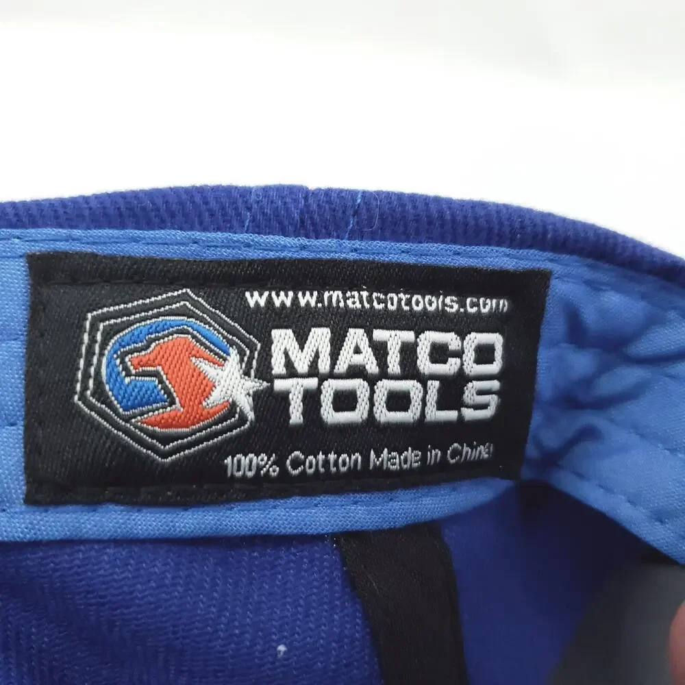 Matco Tools Racing Hat Black Embroidered Cotton Adjustable